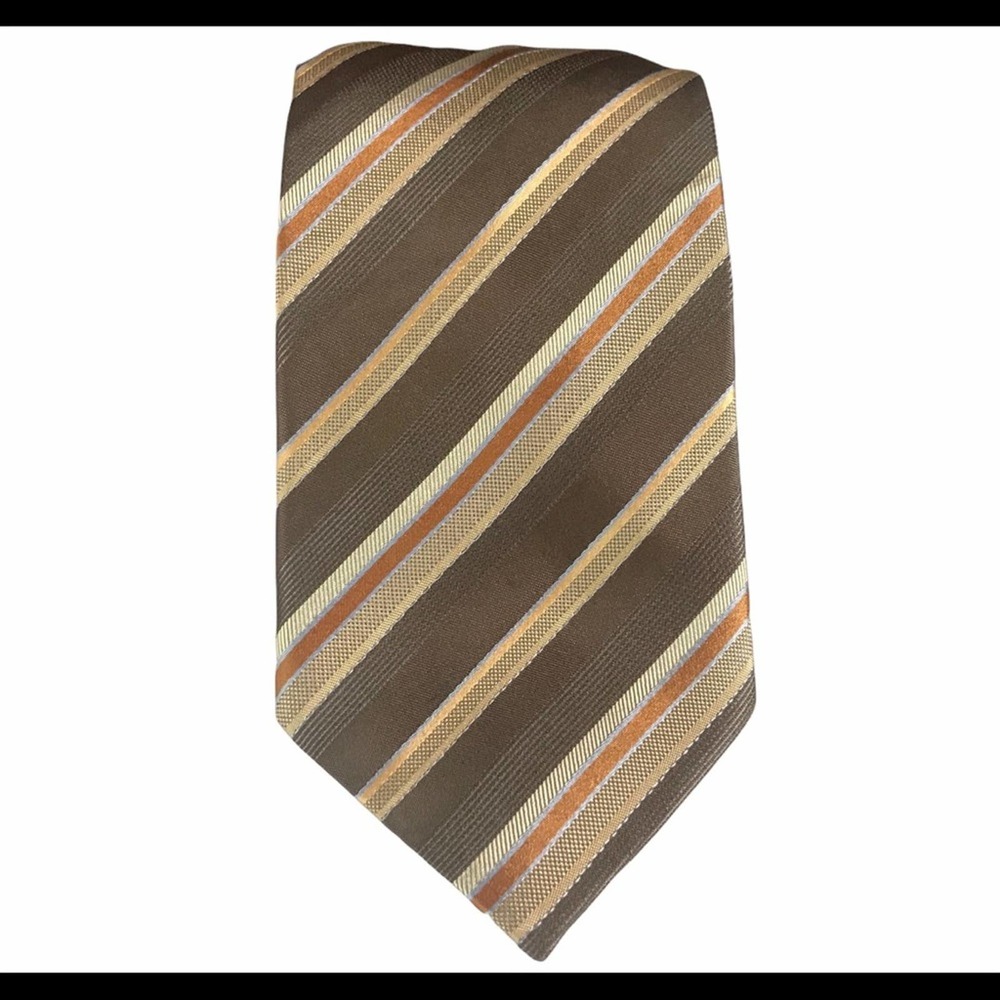 BILL Bill‎ Blass 100% Silk Neck Tie Multicolored Striped
